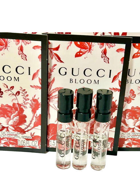 Gucci Bloom INTENSE Sample Perfume Women EDP Spray 1.5 ml / 0.05 oz - set of 3...