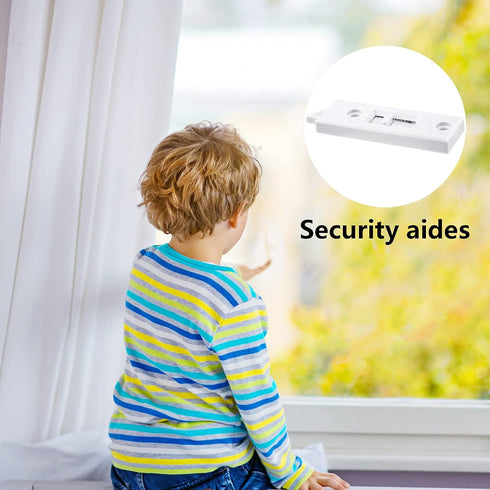 Window Latch Locks Window Parts and Hardware Window Tilt Latch Plastic Construction, Spring Loaded, 2 Inch Hole Center Spacing Sliding Lock Replac...