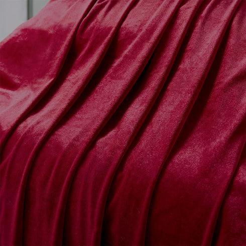 Wine Red Velvet Fabric by The Yard,1 Yard 60" Wide Soft Stretchy Velvet Cloth for Upholstery Sofa Chair Cover,DIY Sewing,Costume,Craft,Curtain...