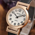 Top Plaza Womens Ladies Classic Simple Leather Analog Wrist Watch Rose Gold Case Arabic Numerals Casual Dress Quartz Watches,Small Dial...