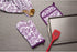 DII Quilted Kitchen Oven Mitt & Potholder Set, Hanging Loop for Convenient Storage, OM 6.5x12/PH 8x8.5, Eggplant Damask Print, 2 Piece...