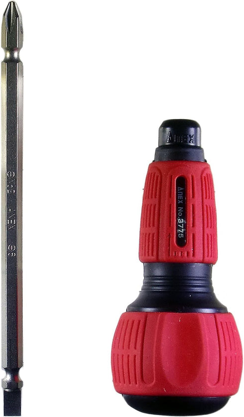 ANEX No. 3775 Screwdriver Replaceable Power Grip with Bit...