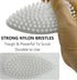 Scrub Brush for Cleaning Scrubbing Heavy Duty Stiff Nylon Bristles Cleaning Brush Multi-Purpose, White & Small Size...