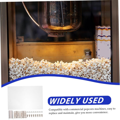 Ciieeo Protective Baffle Automatic Popcorn Machine Baffle Clear Panel Household Popcorn Maker Panel Popcorn Machine Door Panel Popcorn Machine Pan...