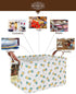 HUNRUNG Rectangle Storage Basket Cute Canvas Organizer Bin for Pet/Children Toys, Books, Clothes Perfect for Rooms/Playroom(Rectangle Pineapple)...