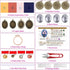 ZuoAnLF 4 Pieces Silk Embroidery Pendant Kit for Beginner,Embroidery Stitching Necklace,Embroidery Kit for Necklace & Earrings & Hand Sewing Jewel...