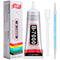110 ml B7000 Adhesive Rhinestones Glue for Crafts, B7000 Glue Clear Glue with Glue Spreaders and Dotting Pen Tool, Multipurpose Jewlery Glue for F...