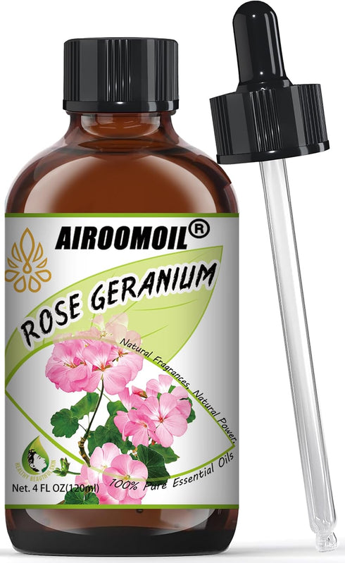 Rose Geranium Essential Oil for Soap Candle Making Laundry Diffuser Scent Oils 4oz...
