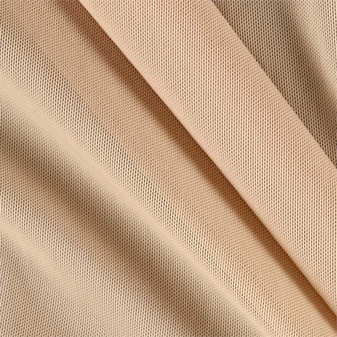Power Mesh Fabric | 2 Yards | 60" Wide | 4-Way Stretch, 10% Spandex | by The Yard | Lightweight, Sheer (Nude)...