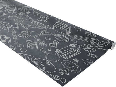 Fadeless Bulletin Board Paper, Fade-Resistant Paper for Classroom Decor, 48” x 12’, School Doodles, 1 Roll...