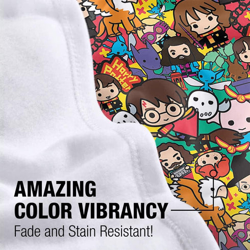 Harry Potter Lightweight Baby Blanket, 30"X40", Hero Chibi Collage Unisex for Infants Girls & Boys...