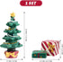 Christmas Aquarium Decoration Set: Christmas Fish Tank Decorations Xmas Tree Figure Present Box Miniature Resin Micro Landscape Ornaments for Fish...