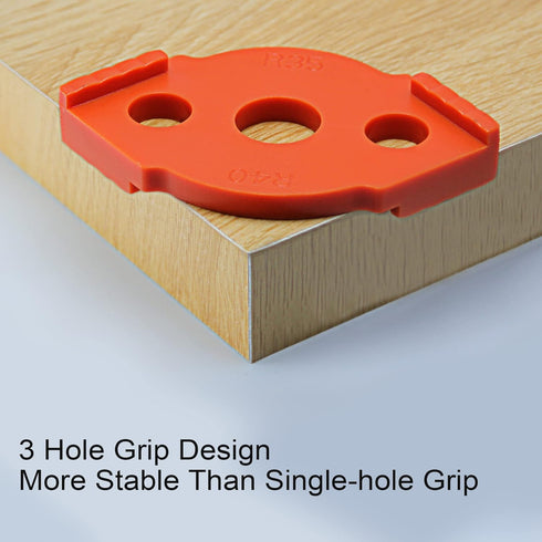 8 Radius Corners Router Jig Router Templates, High Hardness ABS+CNC Radius Routing Templates, Routing Rounded Corners Router Bit Templates for Woo...