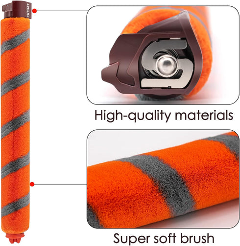Replacement Roller Brush Kit Compatible with Shark NV800,NV800W,NV801,NV801Q,NV803,UV810,HV380,HV381,HV382,HV384 Vacuum Cleaner (1 Soft Roller Bru...