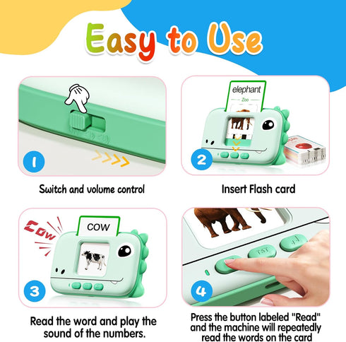 Talking Flash Cards for Toddlers 1-3 2-4, Learning Toys for 1-6 Year Old Boys and Girls,Autism Pocket Speech Therapy, Educational Montessori Toys ...