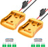 2 Packs Power Wheel Adapter for Dewalt 20V Battery Adapter Power Wheels Battery Converter Kit with Fuses & Wire Terminals, 12AWG Wire, Power Conne...