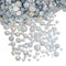 AD Beads 1440 Pieces Mixed Size No Hotfix Glue on Quality Glass Flatback Rhinestones Round Crystal Gems (26 Opal White)...