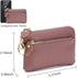 Women Leather Coin Purse,Large Opening For Easy Access,With Wrist Strap(Purple)...