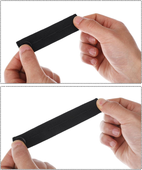 13 Pcs Waist Extenders Set Elastic Waist Extenders Adjustable Button Expanders for Women Men Pregnancy Jeans Skirt Trousers Collar Dress, 3 Types...