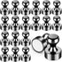 VNDUEEY 20Pcs Strong Fridge Magnets, Black Refrigerator Magnets, Magnetic Push Pin, Strong Whiteboard Magnets for Locker, Map, Kitchen, Office, Sc...