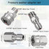 2 Sets NPT 3/8 Inch Pressure Washer Coupler Quick Connect Plug Stainless Steel Male and Female Quick Connect Fittings Pressure Washer Adapter Set ...