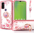 nancheng for Cricket Dream 5G Phone Case, Case Cute Soft Silicone Pink Girls Women Cover with Holder Protection Case for Cricket Innovate 5G/AT&T ...