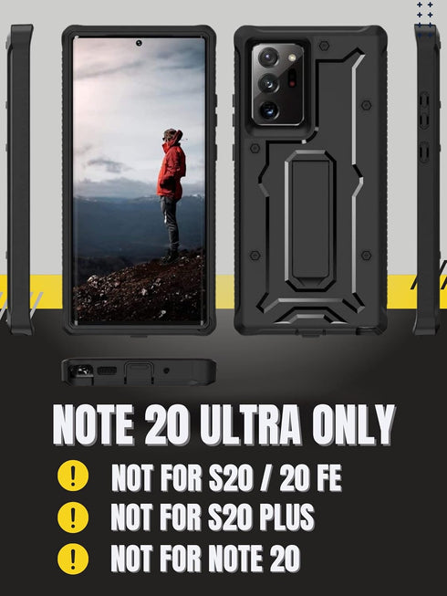 ArmadilloTek Vanguard Compatible with Samsung Galaxy Note 20 Ultra 5G Case (2020 Release) Military Grade Full-Body Rugged with Built-in Kickstand ...