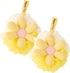 Bath Loofah Sponge- Mesh Pouf Flower Shaped Body Scrubber, Duo Pack – Exfoliating Shower Sponge for Women, Gift in Beauty Bathing Accessories...