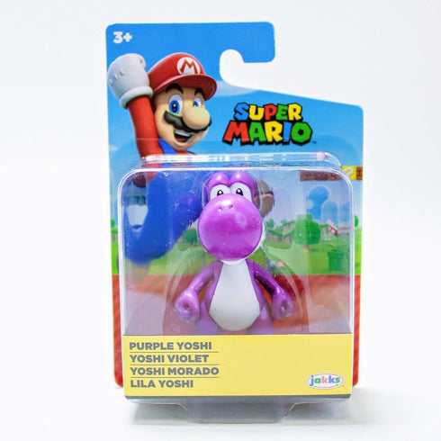 Super Mario 2.5 inch Mini Action Figure - Purple Yoshi - Packaging may vary...