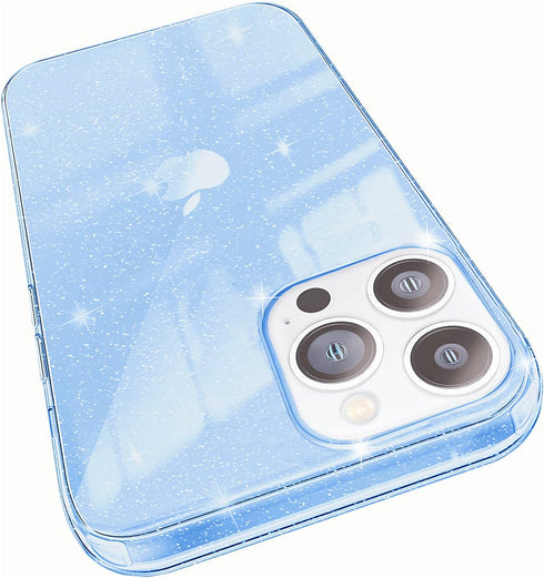 ABenkle Compatible with iPhone 12 and 12 Pro Case, Slim Fit Hybrid Glitter Bling Sparkly Case for Women Shockproof Protective Flexible Bumper Cove...