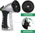 RESTMO Garden Hose Nozzle Sprayer, Heavy Duty Metal Water Hose Nozzle with 10 Different Spray Patterns, High Pressure Hand Sprayer for Watering Pl...