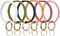 Mymazn Silicone Bangle Key Ring Bracelet Keychain holder for Women Girls Gift Wristlet Round Keyring...