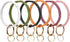 Mymazn Silicone Bangle Key Ring Bracelet Keychain holder for Women Girls Gift Wristlet Round Keyring...