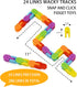 Ganowo Rainbow Fidget Toys Wacky Tracks Snap Click for Kids Students School Finger Sensory Snake Cube Toys Valentines Fidgets Class Gifts for Adul...