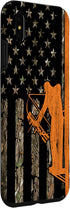 iPhone XS Max Bow Hunting Tree Stand Deer Hunter American Flag Camouflage Case...