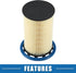 Engine Oil Filter No.7P6127177A with O Ring Oil Filter for Volkswagen Touareg 3.0L Plastic Paper Black...