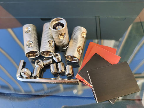 0 Guage Wire Splice Connectors 0 Ga Battery Cable Coupler Audio Wire Butt Connectors Nickel Plated Brass 4PCS with Heat Shrink Tubing...