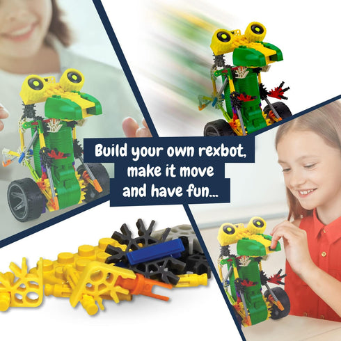 Science4you Robotics Rexbot - Robot Building Toy for Kids Age 8-14, Kit with 106 Pieces to Build Your Own Robot and Make it Move, Science Kit and ...