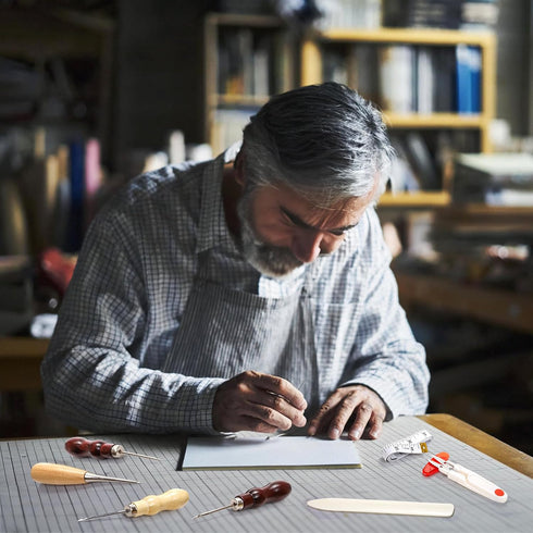 ZOOFOX 34 Pieces Bookbinding Kits, Hand Bookbinding Tools for Beginners, Bookbinding Kit Starter Tools Set for DIY Bookbinding Crafts and Sewing S...