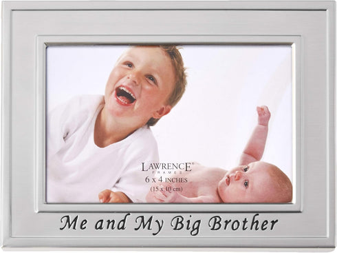Lawrence Frames Big Brother Silver Plated 6x4 Picture Frame - Me And My Big Brother Design...