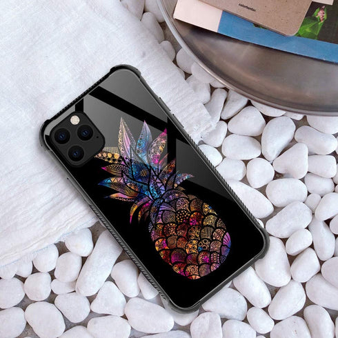 ZHEGAILIAN Case Compatible with iPhone 12 Mini Case,Mandala Galaxy Pineapple Case for iPhone 12 Mini Women Girls,Anti-Slip Shockproof Dropproof Ca...