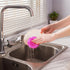 Uiifan 50 Pcs Plastic Dish Scrubbers for Dishes Nylon Dish Scrubber Plastic Pot Round Scrubber Scouring Pad Mesh Scouring Dish Pads Non Scratch Sc...