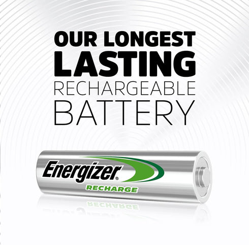 Energizer Power Plus Rechargeable AA Batteries (4 Pack), Double A Batteries...