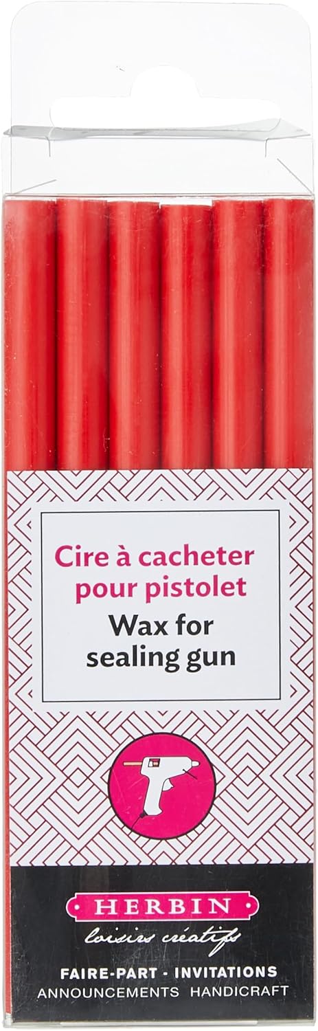 Herbin Glue Gun Wax - 4 3/4 Long - Red...