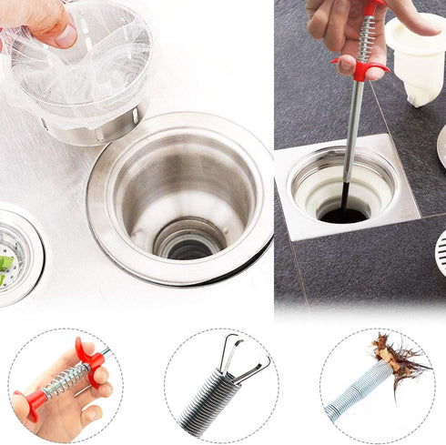 Plumbing Grabber Sink Grabber Flexible Claw Pickup Tool for Litter Pick, Drains, Home Sink, Toilet & Clean Dryer Vents (24inch)...