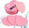 50-Count Heart Shape Compressed Facial Sponges, 100% Natural Cosmetic Spa Sponges for Facial Cleansing for Daily Facial Cleansing, Exfoliating Mas...