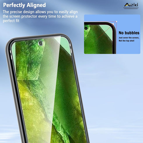 2 Pack Designed for Google pixel 8a Screen Protector Tempered Glass 9H,Shatterproof,Scratch-Resistant,Bubble Free,Google pixel 8a Screen Protector...