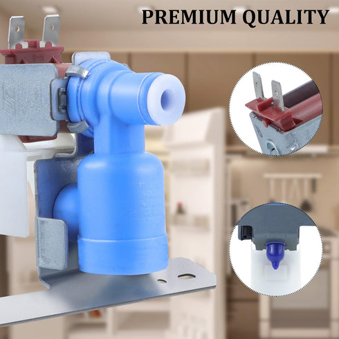 WR57X10033 Refrigerator Water Valve by Romalon Fit for G-uard Ken-more Replaces AP3189335 914151