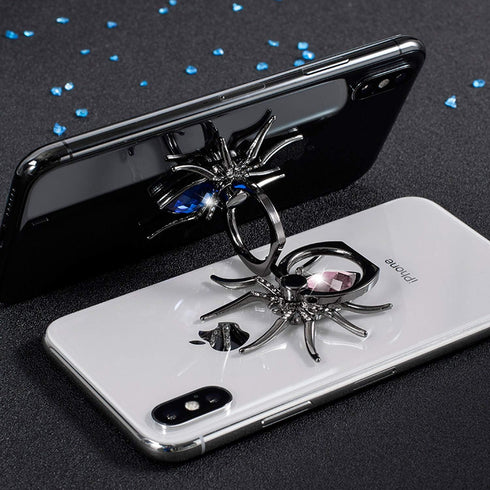 Allengel Spider Phone Ring Holder Stand, Animal Bling Finger Ring Grip, Diamond Phone Ring Kickstand for Smartphone - Pink...