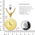 Serenity Prayer Necklace with Praying Hands Coin Pendant for Men Women Lords Prayer Bible Verse Courage Wisdom Stainless Steel 24 inches...